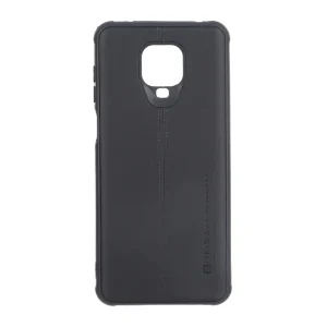 قاب Puloka طرح چرم دوخت دار Xiaomi Redmi Note 9S / Redmi Note 9 Pro / Redmi Note 9 Pro Max - مشکی