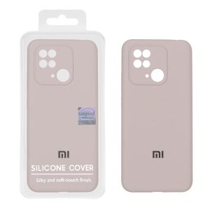 قاب سیلیکونی پاک کنی اورجینال Master Quality مدل Xiaomi Redmi 10C / Redmi 10 Power / Poco C40 - خاکی (پک دار)