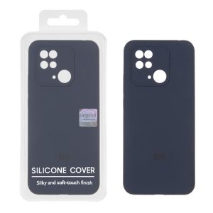 قاب سیلیکونی پاک کنی اورجینال Master Quality مدل Xiaomi Redmi 10C / Redmi 10 Power / Poco C40 - سرمه ای (پک دار)