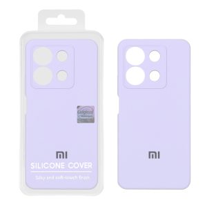 قاب سیلیکونی پاک کنی اورجینال Master Quality مدل Xiaomi Redmi Note 13 4G - یاسی (پک دار)