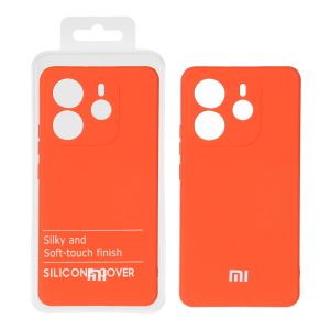 قاب نیو سیلیکون محافظ لنزدار RFF مدل Xiaomi Redmi Note 14 4G - نارنجی (پک دار)