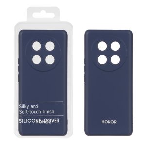 قاب نیو سیلیکون محافظ لنزدار RFF مدل Honor X9c - سرمه ای روشن (پک دار)
