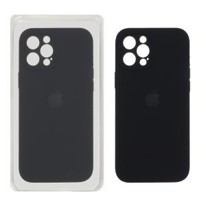 قاب سیلیکونی پاک کنی اورجینال Master Quality مدل Apple iPhone 12 Pro Max - مشکی (پک دار)