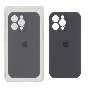 قاب سیلیکونی پاک کنی اورجینال Master Quality مدل Apple iPhone 15 Pro - خاکستری (پک دار)