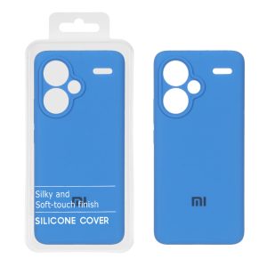قاب سیلیکونی پاک کنی اورجینال Master Quality مدل Xiaomi Redmi Note 13 Pro Plus 5G - آبی (پک دار)
