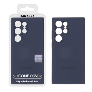 قاب سیلیکونی پاک کنی اورجینال Master Quality مدل Samsung Galaxy S24 Ultra - سرمه ای (پک دار)