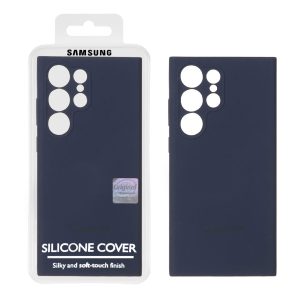 قاب سیلیکونی پاک کنی اورجینال Master Quality مدل Samsung Galaxy S23 Ultra - سرمه ای (پک دار)