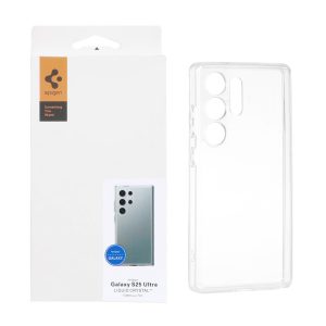 قاب Spigen اورجینال ژله ای شفاف محافظ لنزدار Samsung Galaxy S25 Ultra (پک دار)