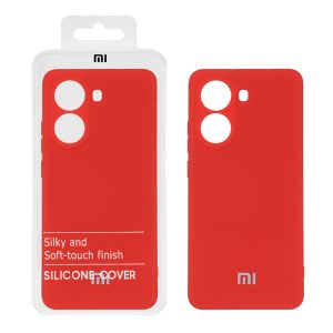 قاب نیو سیلیکون محافظ لنزدار RFF مدل Xiaomi Poco X7 Pro - قرمز (پک دار)