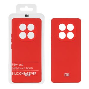 قاب نیو سیلیکون محافظ لنزدار RFF مدل Xiaomi Redmi Note 14 Pro 4G - قرمز (پک دار)
