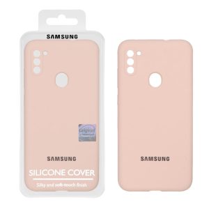 قاب سیلیکونی پاک کنی اورجینال Master Quality مدل Samsung Galaxy A11 / M11 - کرم نارنجی (پک دار)