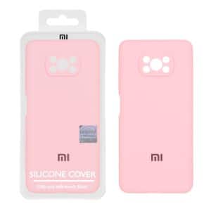 قاب سیلیکونی پاک کنی اورجینال Master Quality مدل Xiaomi Poco X3 / Poco X3 Pro / Poco X3 NFC - صورتی (پک دار)