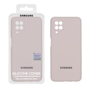 قاب سیلیکونی پاک کنی اورجینال Master Quality مدل Samsung Galaxy A12 / M12 / F12 - خاکی (پک دار)