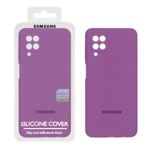 قاب سیلیکونی پاک کنی اورجینال Master Quality مدل Samsung Galaxy A12 / M12 / F12 - ارغوانی (پک دار)