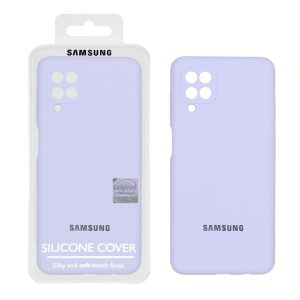 قاب سیلیکونی پاک کنی اورجینال Master Quality مدل Samsung Galaxy A12 / M12 / F12 - یاسی (پک دار)