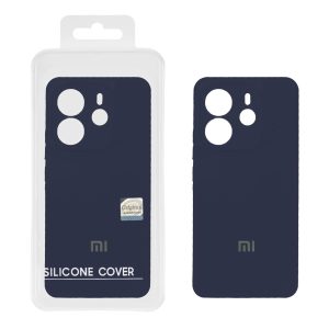 قاب سیلیکونی پاک کنی اورجینال Master Quality مدل Xiaomi Redmi Note 14 4G - سرمه ای (پک دار)