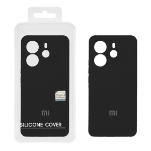 قاب سیلیکونی پاک کنی اورجینال Master Quality مدل Xiaomi Redmi Note 14 4G - مشکی (پک دار)