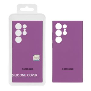 قاب سیلیکونی پاک کنی اورجینال Master Quality مدل Samsung Galaxy S23 Ultra - بنفش (پک دار)
