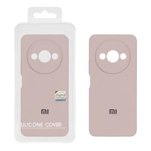 قاب سیلیکونی پاک کنی اورجینال Master Quality مدل Xiaomi Redmi A3 / A3x / Poco C61 - خاکی (پک دار)