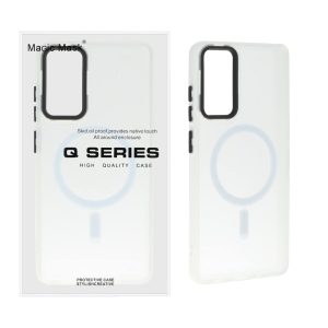 قاب اورجینال Magic Mask مات Magsafe بلک لنز Samsung Galaxy S20 FE - سفید (پک دار)