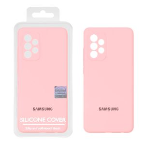 قاب سیلیکونی پاک کنی اورجینال Master Quality مدل Samsung Galaxy A52 / A52s - صورتی (پک دار)