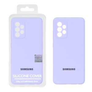 قاب سیلیکونی پاک کنی اورجینال Master Quality مدل Samsung Galaxy A52 / A52s - یاسی (پک دار)