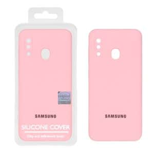 قاب سیلیکونی پاک کنی اورجینال Master Quality مدل Samsung Galaxy A30 / A20 - صورتی (پک دار)