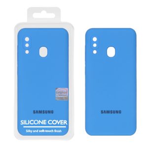 قاب سیلیکونی پاک کنی اورجینال Master Quality مدل Samsung Galaxy A30 / A20 - آبی (پک دار)