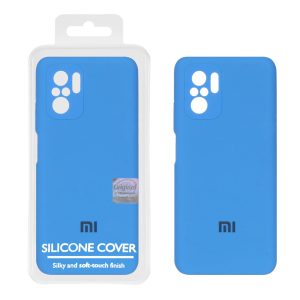 قاب سیلیکونی پاک کنی اورجینال Master Quality مدل Xiaomi Redmi Note 10 4G / Redmi Note 10S / Poco M5S - آبی (پک دار)