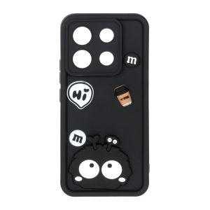 قاب Solid Case عروسک برجسته Baby مدل Xiaomi Redmi Note 13 Pro 5G / Poco X6 5G - مشکی - MPS