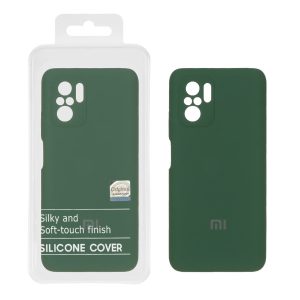 قاب سیلیکونی پاک کنی اورجینال Master Quality مدل Xiaomi Redmi Note 10 4G / Redmi Note 10S / Poco M5S - سبز تیره (پک دار)