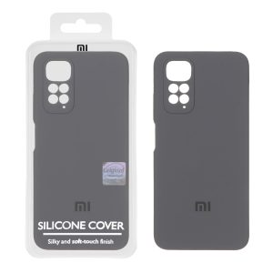 قاب سیلیکونی پاک کنی اورجینال Master Quality مدل Xiaomi Redmi Note 11 4G / Redmi Note 11S - خاکستری (پک دار)