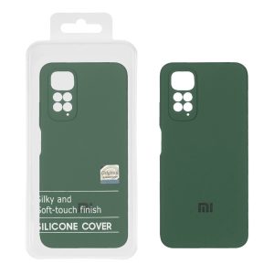 قاب سیلیکونی پاک کنی اورجینال Master Quality مدل Xiaomi Redmi Note 11 4G / Redmi Note 11S - سبز تیره (پک دار)