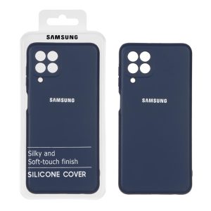 قاب نیو سیلیکون محافظ لنزدار RFF مدل Samsung Galaxy M33 5G - سرمه ای (پک دار)