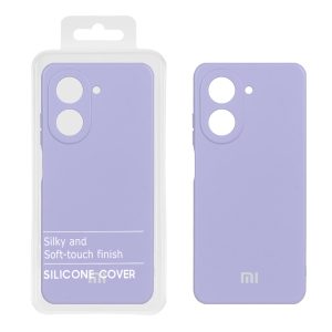 قاب نیو سیلیکون محافظ لنزدار RFF مدل Xiaomi Redmi A5 / Poco C71 - یاسی (پک دار)
