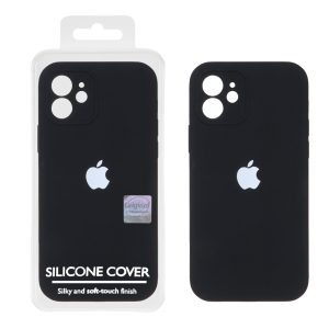 قاب سیلیکونی پاک کنی اورجینال Master Quality مدل Apple iPhone 12 - مشکی (پک دار)
