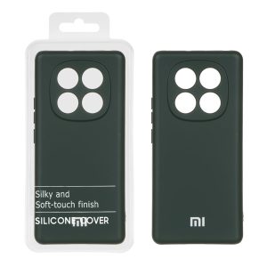 قاب نیو سیلیکون محافظ لنزدار RFF مدل Xiaomi Redmi Note 14 Pro 4G - سبز تیره (پک دار)
