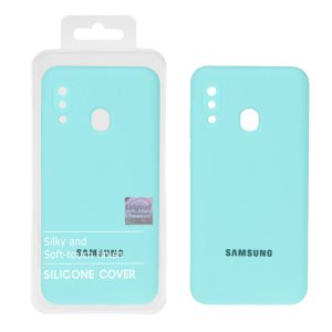 قاب سیلیکونی پاک کنی اورجینال Master Quality مدل Samsung Galaxy A30 / A20 - سبزآبی (پک دار)