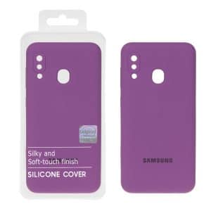 قاب سیلیکونی پاک کنی اورجینال Master Quality مدل Samsung Galaxy A30 / A20 - ارغوانی (پک دار)