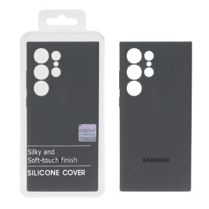 قاب سیلیکونی پاک کنی اورجینال Master Quality مدل Samsung Galaxy S23 Ultra - خاکستری (پک دار)