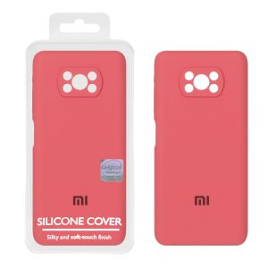 قاب سیلیکونی پاک کنی اورجینال Master Quality مدل Xiaomi Poco X3 / Poco X3 Pro / Poco X3 NFC - هلویی (پک دار)