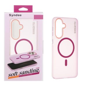 قاب اورجینال Syndee پشت مات MagSafe مدل Samsung Galaxy A37 / A56 / A36 - سرخابی (پک دار)