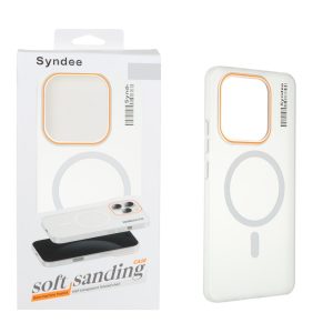 قاب اورجینال Syndee پشت مات MagSafe مدل Xiaomi Redmi Note 14 4G - سفید (پک دار)