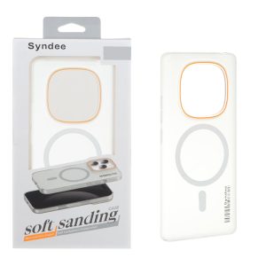 قاب اورجینال Syndee پشت مات MagSafe مدل Xiaomi Redmi Note 14 Pro 4G - سفید (پک دار)