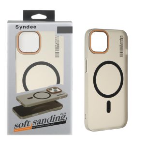 قاب اورجینال Syndee پشت مات MagSafe مدل Apple iPhone 13 / iPhone 14 - مشکی (پک دار)