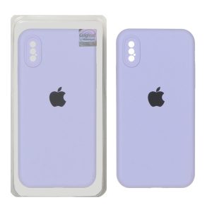 قاب سیلیکونی پاک کنی اورجینال Master Quality مدل Apple iPhone X / iPhone XS - یاسی (پک دار)