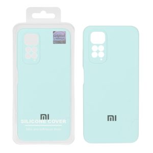 قاب سیلیکونی پاک کنی اورجینال Master Quality مدل Xiaomi Redmi Note 11 4G / Redmi Note 11S - آبی کبریتی (پک دار)