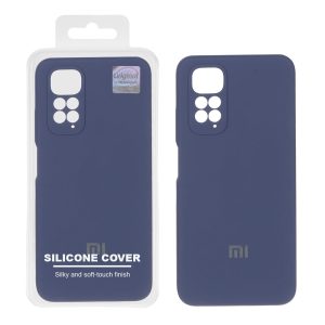 قاب سیلیکونی پاک کنی اورجینال Master Quality مدل Xiaomi Redmi Note 11 4G / Redmi Note 11S - سرمه ای کد 1 (پک دار)