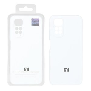 قاب سیلیکونی پاک کنی اورجینال Master Quality مدل Xiaomi Redmi Note 11 4G / Redmi Note 11S - سفید (پک دار)