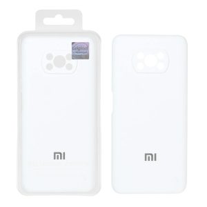 قاب سیلیکونی پاک کنی اورجینال Master Quality مدل Xiaomi Poco X3 / Poco X3 Pro / Poco X3 NFC - سفید (پک دار)